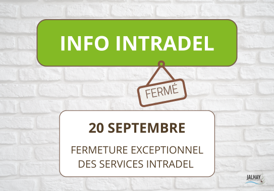 Fermeture des centres Intradel le 20 septembre 2024