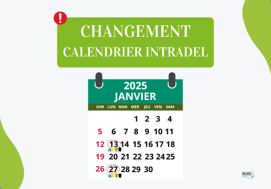 Changement du calendrier de la collecte des déchets en 2025