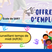 Offre d'emploi - Accueillant extra-scolaire SART