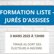 Liste préparatoire des électeurs - jurés d'assises